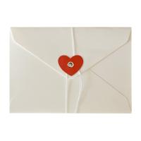 20 piezas Vintage San Valentín sobres de ventana sobre de regalo sobre de efectivo sobres de papel Kraft con botón lazo amor - details 4