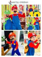 Espectáculo de disfraces de Halloween cosplay trajes para adultos y niños, Mario super mario, espectáculo infantil de padres e hijos - details 9