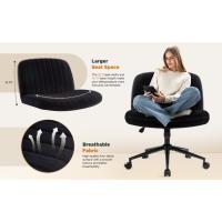 Silla de Oficina sin Brazos,Silla de Tocador Giratoria con Ruedas,Altura Ajustable