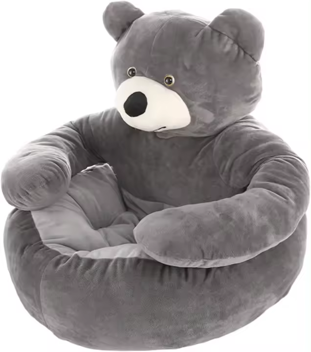 Cama de oso para perro, sofá suave para mascotas, lavable, alfombrilla de algodón, cama de lujo para gatos, abrazo de oso, 55CM de diámetro - 1