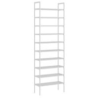 Zapatero de 10 Niveles con Diseño Extra Grueso, Organizador de Zapatos para 30 Pares, 56 x 30 x 170 cm para Pasillo, Dormitorio (Blanco) - details 8