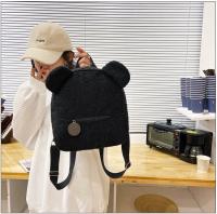 Mochila de felpa, bolso de mujer, nueva versión coreana, súper linda mochila con orejas de oso, mochila para niñas, bolso padre-hijo. - details 11