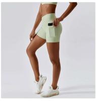 Shorts de Cintura Cruzada para Mujer Ouwu Comodidad en Gimnasio, Yoga, Correr, Entrenamiento - details 7