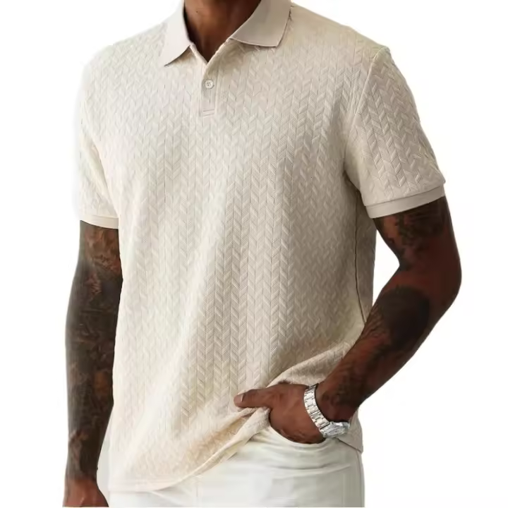 Temu Shein Camisa de manga corta con botones y cuello vuelto de color sólido para hombre Casual Diario - 1