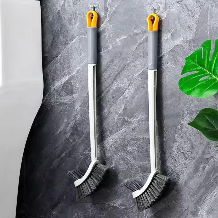 Cepillo de Inodoro de Mango Largo Cepillo de Cerdas Suaves para Baño Doméstico - 1