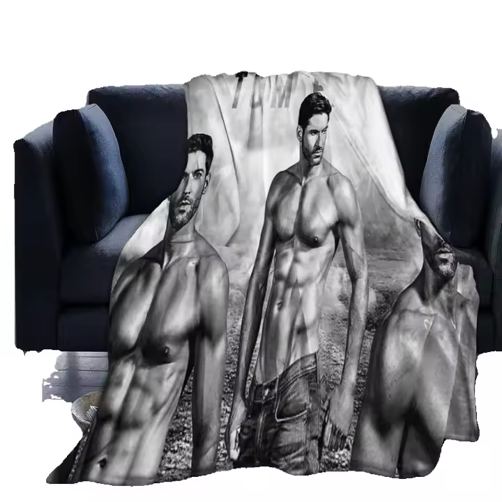 Manta de Fleece Cómoda y Suave de Tom Ellis para Sofá Oficina Cama en Auto Couche de Playa D99 Tamaño Ajustable Color Sólido para Todas las Estaciones - 1