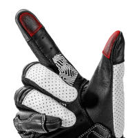 Guantes de motocicleta para hombre y mujer, protección de cuero para pantalla táctil, fibra de carbono, accesorios profesionales para Motocross - details 4