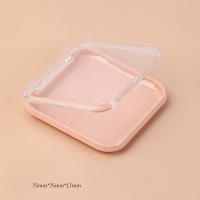 Caja de Almacenamiento de Arte de Uñas Cuadrada Rosa Organizador de Manicura para Falsas Herramienta Contenedor de Punta de Uñas  75*75*17mm - details 2