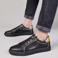 Nuevos zapatos al por mayor de Color oro blanco con capa superior de vaca para hombre, zapatillas clásicas puras de diseño 36-47, calidad de marca, mercado de Dubai - details 7