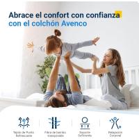 Verano/Invierno Reversible, Funda de Colchón Extraíble y Lavable, Transpirable, Altura 20 cm - details 2