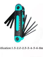Set de Llave Plegable de 8 Herramientas Llave de Allen Metric Portátil - details 3
