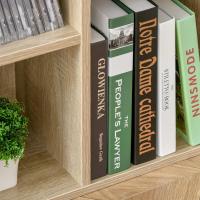 Estantería de Madera Rústica Marrón 7 Compartimentos para Libros, Archivos, Dormitorio, Oficina - details 16