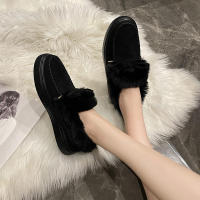 Botas de nieve de terciopelo para mujer, botines cálidos de felpa con cordones, zapatillas suaves, zapatos cómodos de algodón, invierno, 2023 - details 10