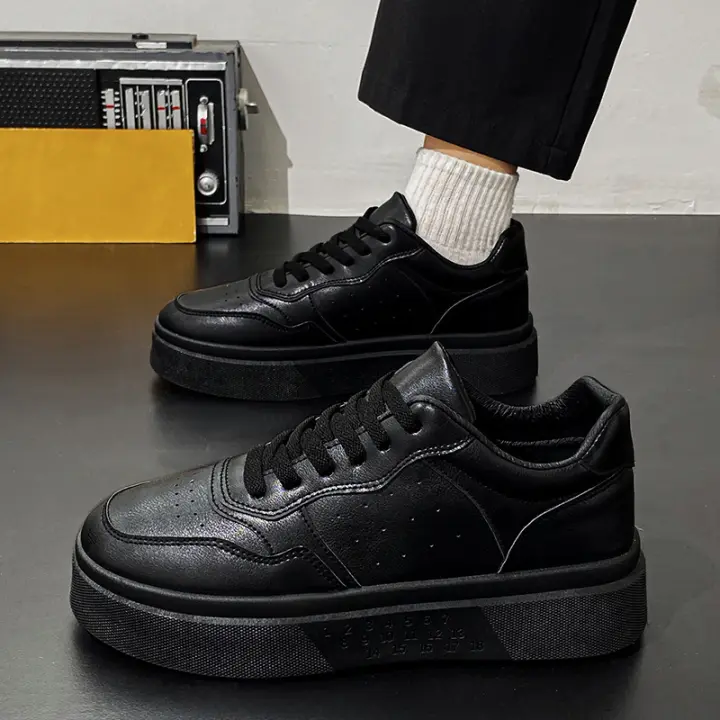 Zapatillas Blancas Transpirables para Hombres en Otoño Zapatillas de Plataforma Tendencia para Estudiantes - 1