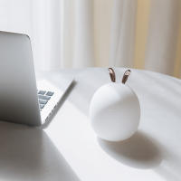 Luz nocturna de silicona para niños y bebés, lámpara de Ambiente de Navidad, recargable, táctil, ciervo, conejo, cartón Led - details 1