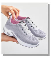 Zapatillas de moda para mujer Fly Woven Zapatillas de malla transpirable cómodas Air Cushion Zapatillas para correr Zapatillas deportivas - details 14