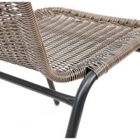 Juego de 4 Sillas de Jardín Asiento de Metal y Polietileno para Exteriores - details 5