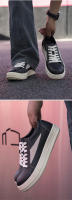 Zapatos de moda para hombres Pequeño triángulo casual Suela gruesa Estilo americano negro y blanco - details 7