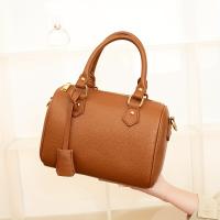 Bolso Boston Elegante de Caño Ligero Cuero Genuino con Patrón de Lichee - details 8
