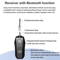 Sistema Portátil Inalámbrico UHF, receptor Bluetooth, reverberación profesional para el hogar, bajos altos y bajos - details 2