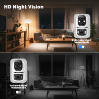 Cámara de vigilancia PTZ Tuya HD de 8MP con Wifi para exteriores, lente Dual de 4MP, pantalla Dual, IA, seguimiento automático, cámaras de protección de seguridad IP, vídeo CCTV - details 2