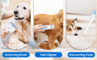 INSE Grooming Vaccum, kit de aseo para mascotas de gran capacidad de 4,5 L y aspiradora de ruido ultrabajo 5 en 1, cortadora para perros y gatos - details 1