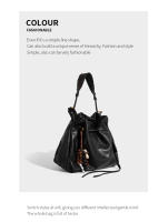 Primavera y verano nueva holgura Baina bolso tote bolsa de basura de gran capacidad bolsa de cercanía bolsa callejera - details 14