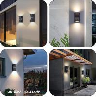 Lámpara de Pared Impermeable LED Exterior IP65 Luz de Jardín 5W 12W para Balcón Terraza y Patio con Iluminación Interior y Exterior - details 8