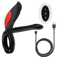 Empaque privado Sexy 10 Frecuencia Erección duradera Próstata Masaje vaginal Vibrador Pezones Estimulador de clítoris Anillo dual Vibrante - details 13