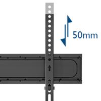 Soporte TV Ruedas para Pantallas de Plasma/LCD/LED de 30-70 Pulgadas hasta 40 kg, Soporte TV Suelo con 6 Ajustes de Altura Ajustable de Vidrio Templado de 2 Niveles, MAX VESA 600x400 mm - details 4