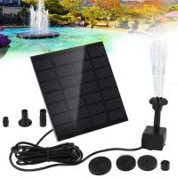 Kit de potencia de 1,4 W, bomba de Panel Solar para jardín, piscina, fuente de agua, baño interior para pájaros al aire libre - details 0