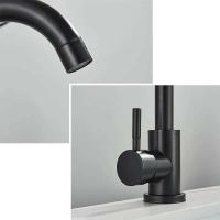 Grifo de lavabo de acero inoxidable 304, mezclador de lavado en frío y caliente, grúa con rotación de 360 ​​grados, grifos de fregadero, grifo de Palanca única para Baño - details 14