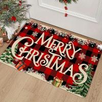 Alfombra de Bienvenida Navideña Antideslizante Poliéster Lavable para Dormitorio Baño Cocina - details 4