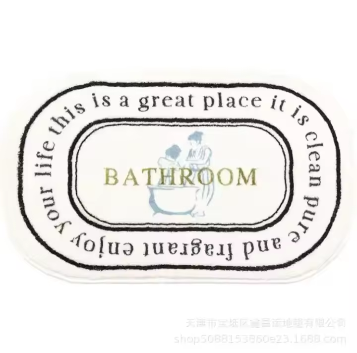 Alfombra de baño antideslizante, felpudo Floral, alfombras absorbentes, Alfombra de entrada, alfombras de piso de balcón, sala de estar, baño, Decoración de cocina, alfombras de felpa - 1