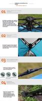 Tienda campaña montaje rapido impermeable Deportes al aire libre viajar Camping - details 15