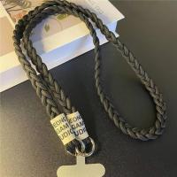Cordón duradero de tres hebras trenzado para teléfono móvil, correa larga cruzada para el hombro con colgante para coleta para mujer - details 8