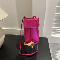 Bolso bandolera de cuero PU sólido para mujer, bolso para teléfono móvil - details 19