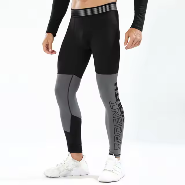 Mallas de compresión para hombre, pantalones ajustados de baloncesto, elásticos, para gimnasio y Fitness - 1