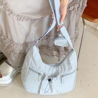 Bolso cruzado de estilo coreano, bolso plisado con cordón de gran capacidad, versátil, ligero con monedero - details 3
