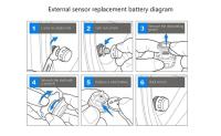 Sistema de Monitor de alarma de neumáticos de coche TPMS inteligente, pantalla de 4 sensores, advertencia de temperatura de presión de neumáticos inteligente Solar - details 18