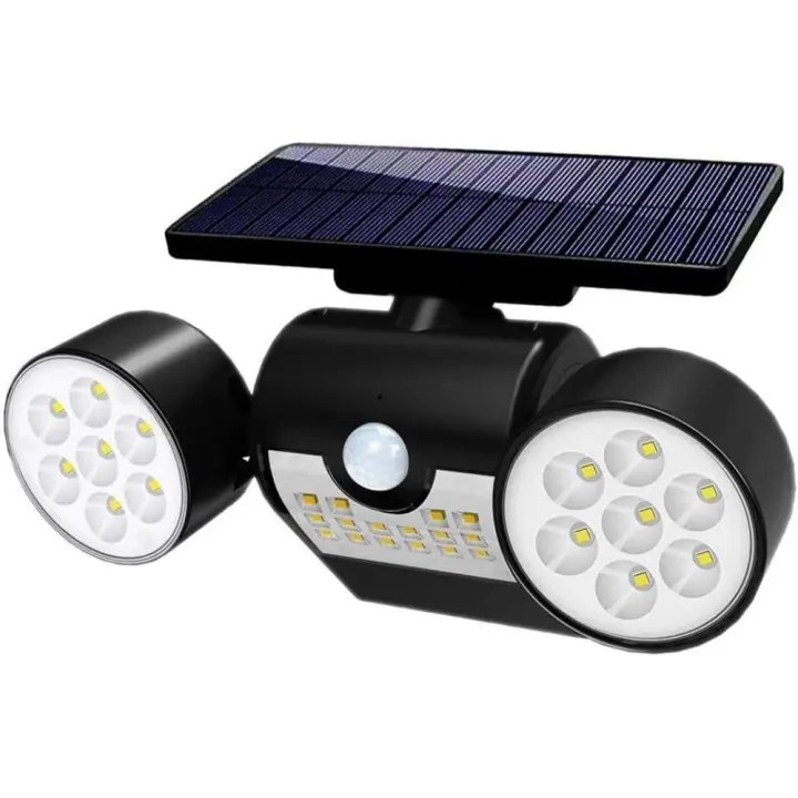 Luces solares LED superbrillantes para exteriores, Sensor de movimiento Solar, luces de pared de seguridad, luces de seguridad impermeables para puerta delantera - 1