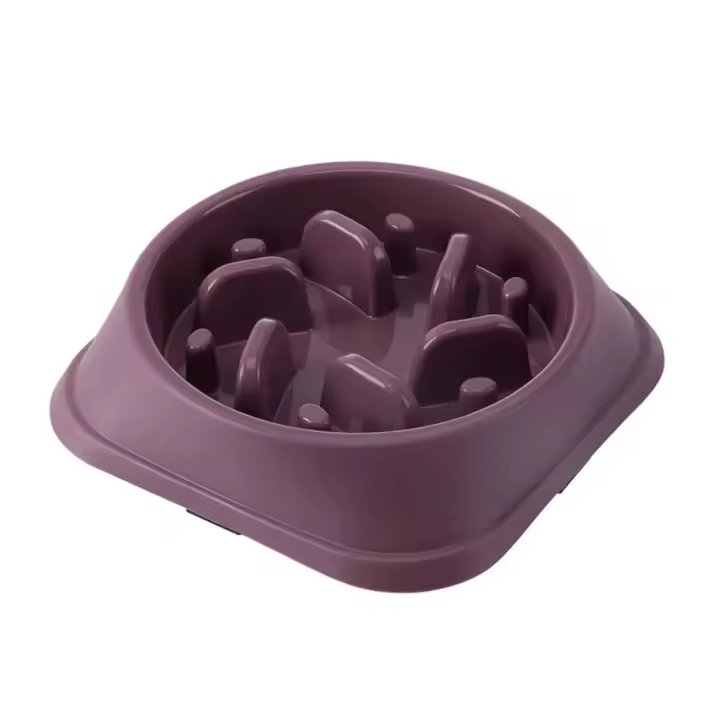 Cuenco de Comida Lento para Perros y Gatos Ayuda para Adelgazar, Redondo Saludable, Antiasfixia, Engrosado y Antideslizante Formas de Varios Colores - 1