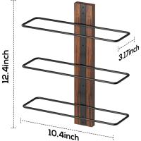 Estantería de pared para 24 botellas de vino, para cocina, comedor, bar - details 6