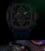 Reloj deportivo de carreras de lujo para hombre, esfera esqueleto de barril, resistente al agua, luminoso, reloj de pulsera para exteriores, reloj de negocios para hombre - details 13