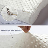 Almohada de Espuma de Memoria Rebote Lento para Cuidado de la Salud y Comodidad en Dormir NUBECOM Almohada Ortodóntica de Felpa Corta y Algodón de Memoria Forma Estándar Hecha en China - details 10