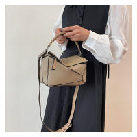 Bolso de mano con patrón de lichi, bandolera de hombro, gran capacidad, geométrico, rompecabezas francés, nuevo - details 8