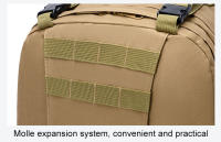 Mochila de senderismo 4 en 1 de 50l para hombre, bolsa de asalto multifuncional impermeable, desmontable, para exteriores - details 17