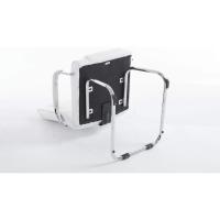 Tapizada En Cuero Sintético y con Base De Metal I Silla Conferencia con Reposabrazos, Color:Crema - details 41