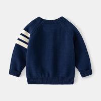 Otoño Invierno niños suéter de manga larga cuello redondo suéteres de punto estilo coreano jersey de algodón suéteres para niños - details 2