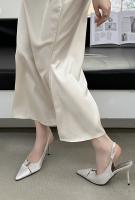 Temperamento francés bolsa cabeza sandalias nueva trasera stiletto vacío tacones altos socialite cabeza puntiaguda boca poco profunda zapatos individuales - details 21